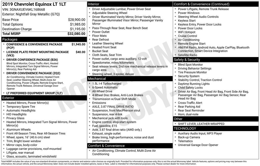 Used 2019 Chevrolet Equinox LT image 4