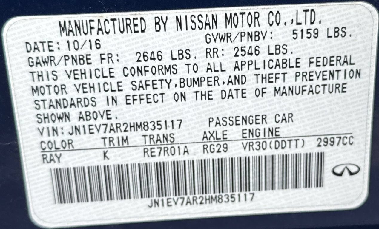 Used 2017 INFINITI Q50 Sport AWD/4WD image 11