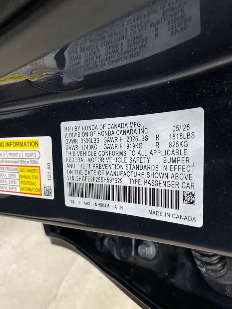 Used 2025 Honda Civic LX image 30