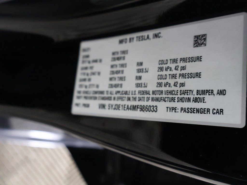 Used 2021 Tesla Model 3 Standard Range Plus image 48