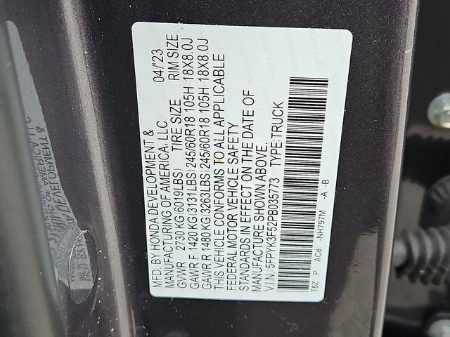 Certified 2023 Honda Ridgeline RTL image 28