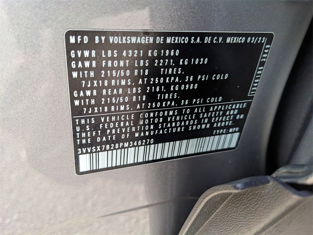 Certified 2023 Volkswagen Taos SE image 37