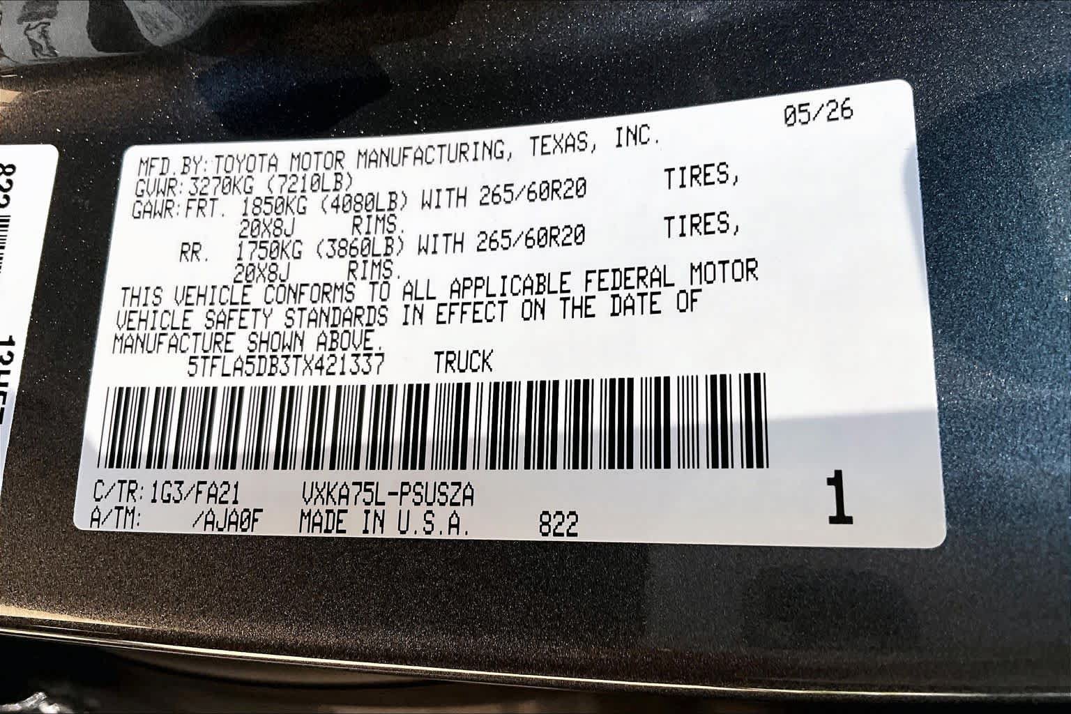 New 2026 Toyota Tundra SR5 AWD/4WD image 20