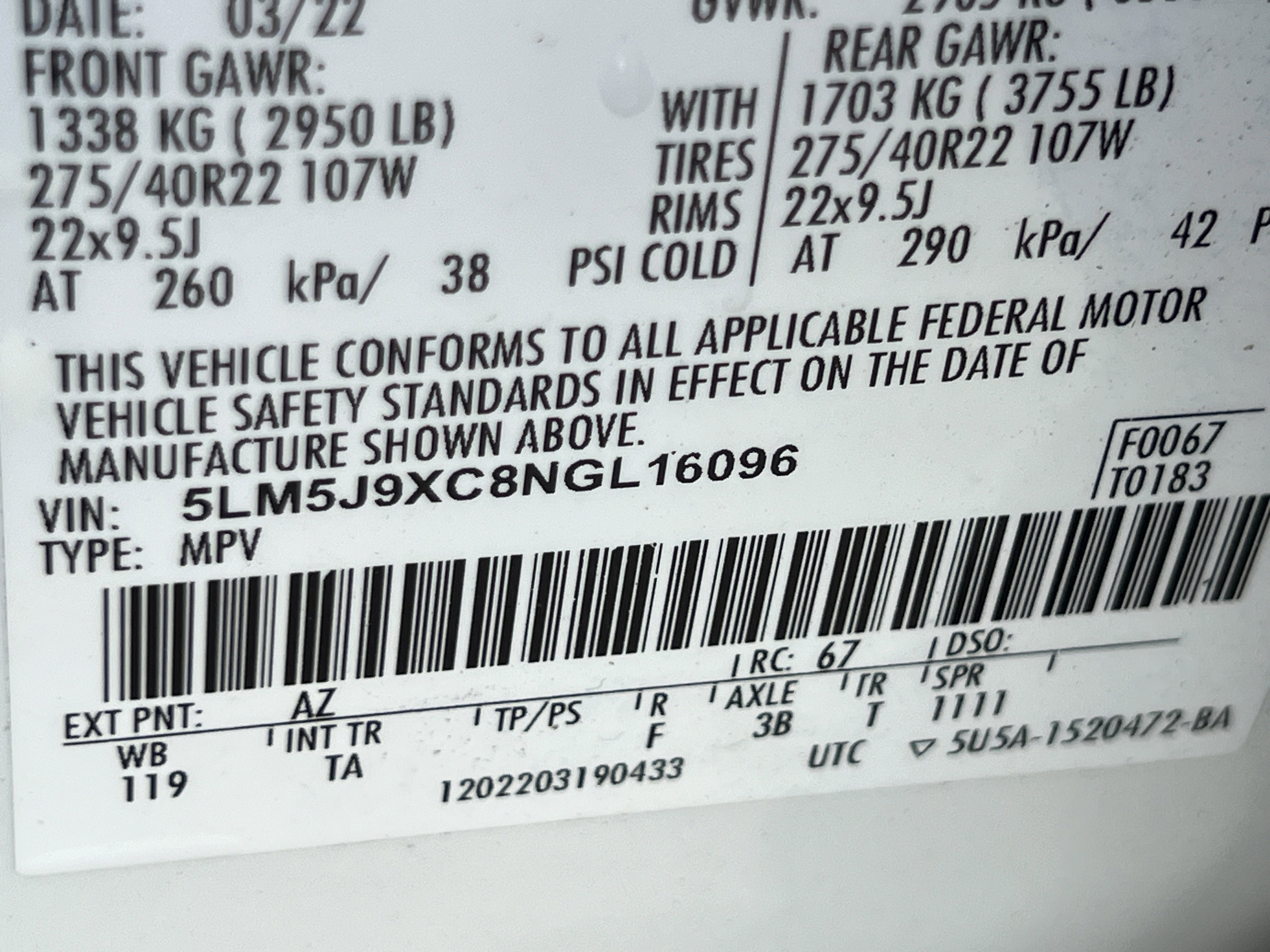 Used 2022 Lincoln Aviator Black Label w/ Dynamic Handling Package image 28