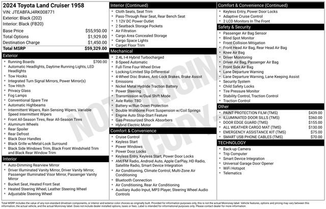 Certified 2024 Toyota Land Cruiser 1958 AWD/4WD image 27