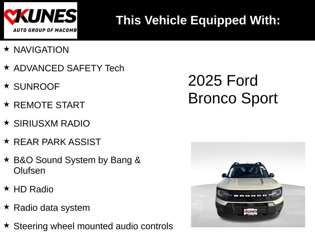 Used 2025 Ford Bronco Sport Outer Banks w/ Outer Banks Tech Package+ image 3