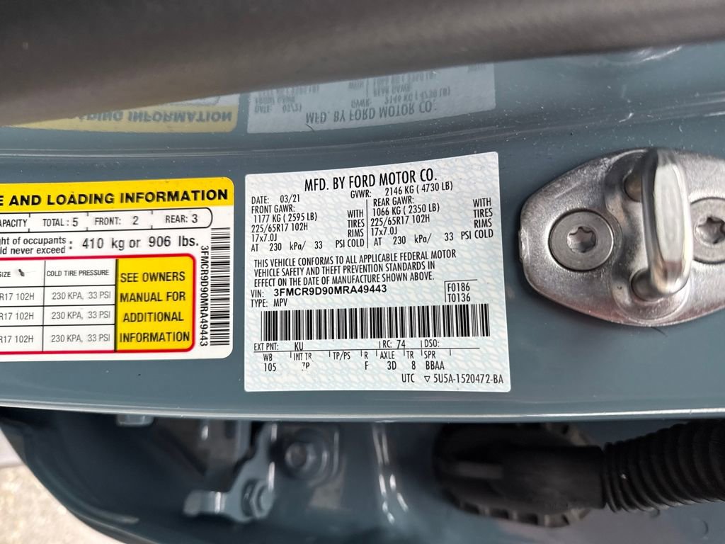 Used 2021 Ford Bronco Sport Badlands w/ Badlands Package image 23