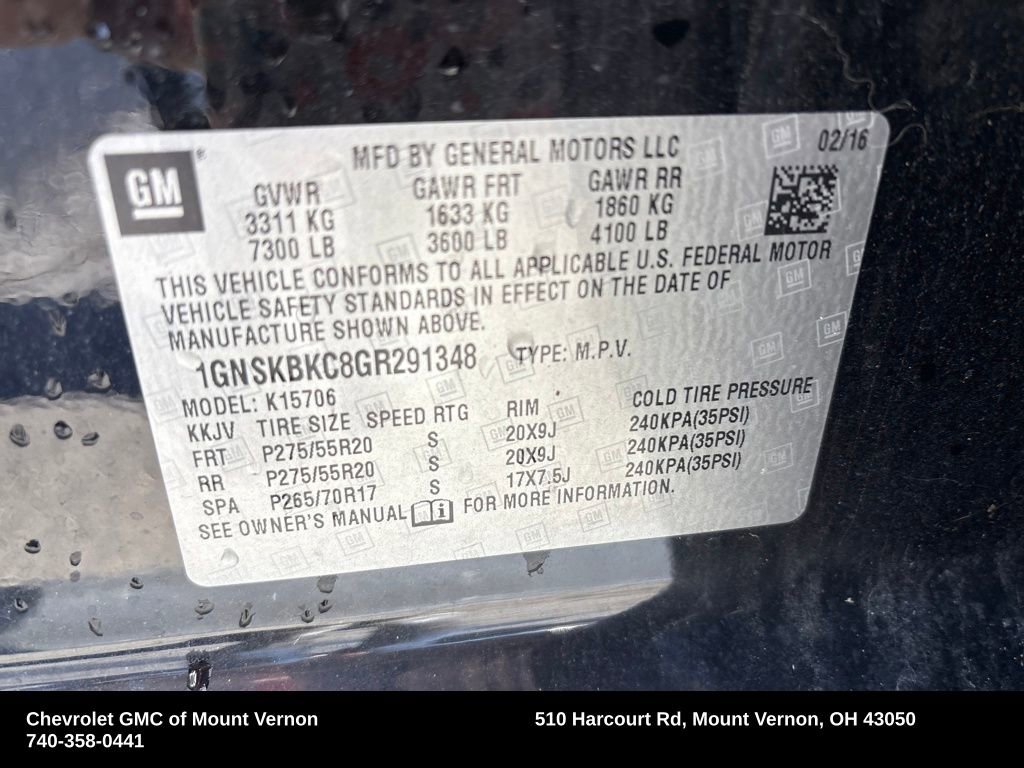 Used 2016 Chevrolet Tahoe LT image 30