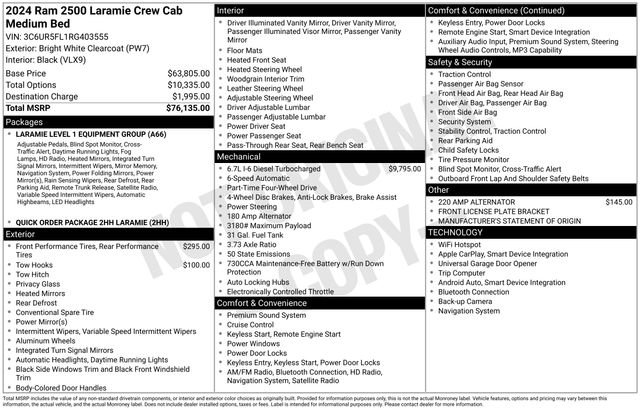 Used 2024 RAM 2500 Laramie AWD/4WD image 45
