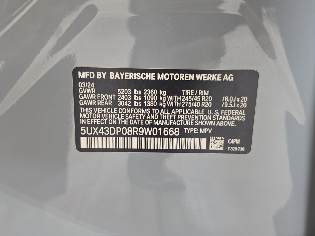 Used 2024 BMW X3 sDrive30i w/ M Sport Package RWD image 34
