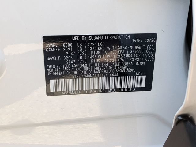 New 2026 Subaru Ascent Bronze Edition image 37