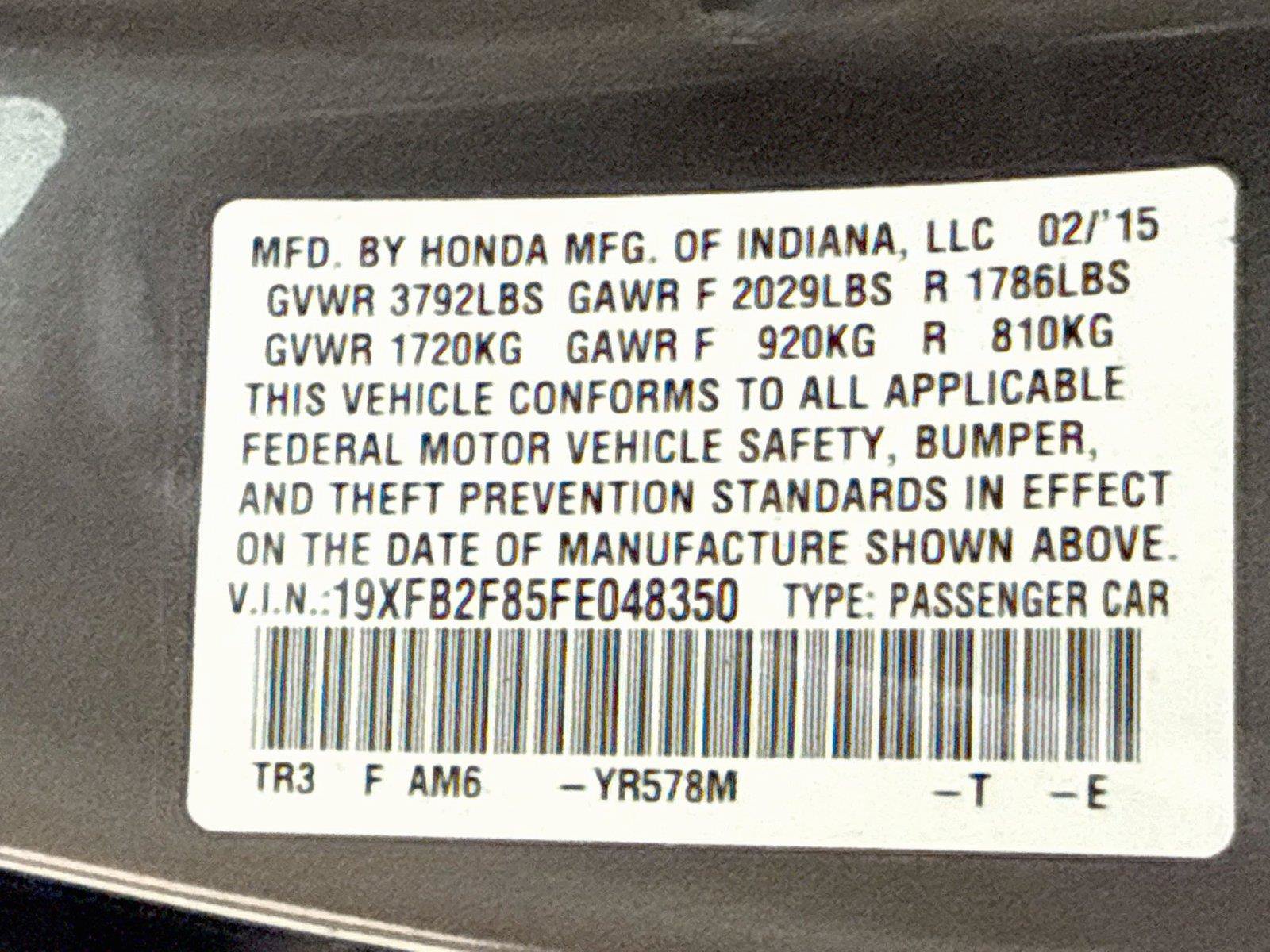 Used 2015 Honda Civic EX image 21