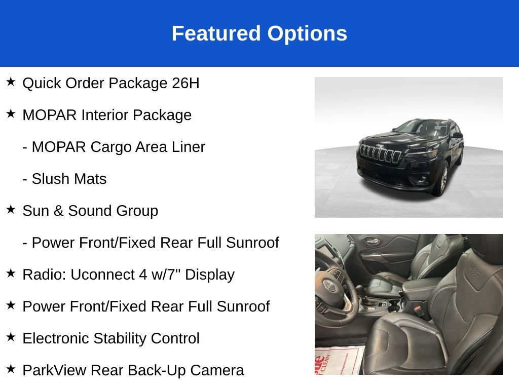 Certified 2021 Jeep Cherokee Latitude Lux w/ Sun & Sound Group image 3