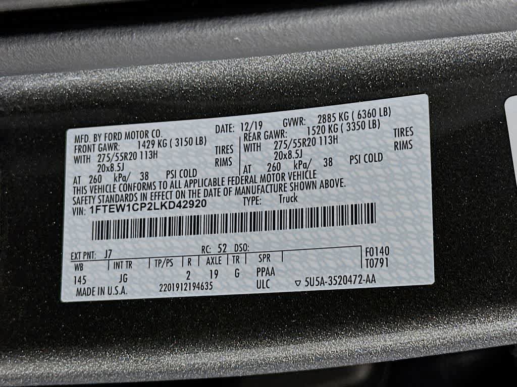 Used 2020 Ford F150 XL w/ Equipment Group 101A Mid RWD image 23
