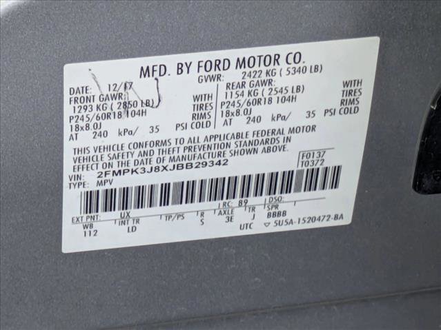 Used 2018 Ford Edge SEL w/ Equipment Group 201A FWD image 24