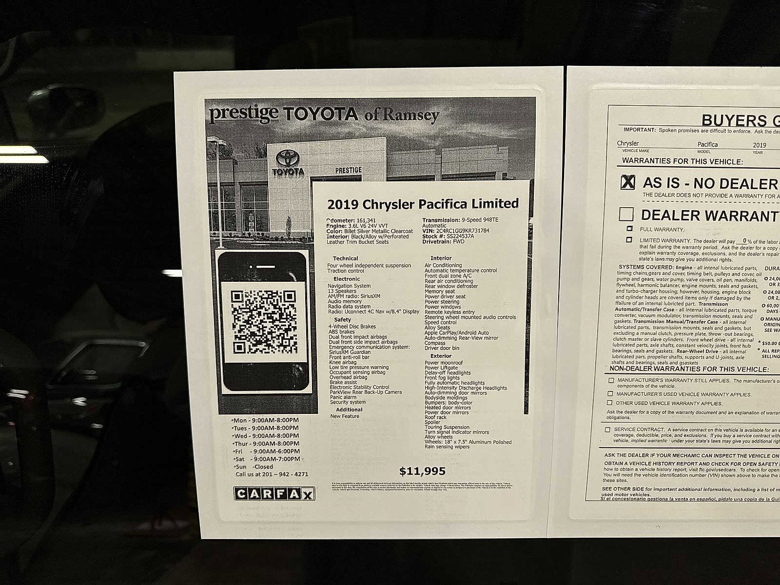 Used 2019 Chrysler Pacifica Limited image 13