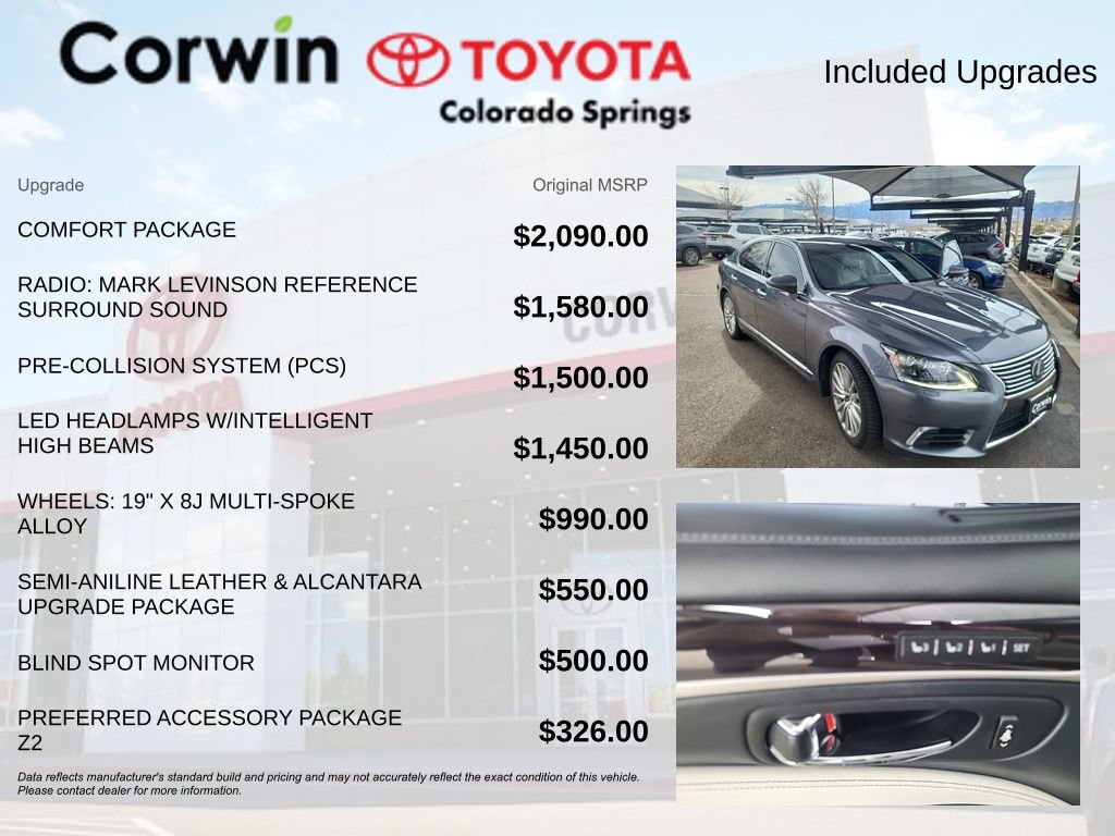 Used 2014 Lexus LS 460 AWD w/ Comfort Package image 8