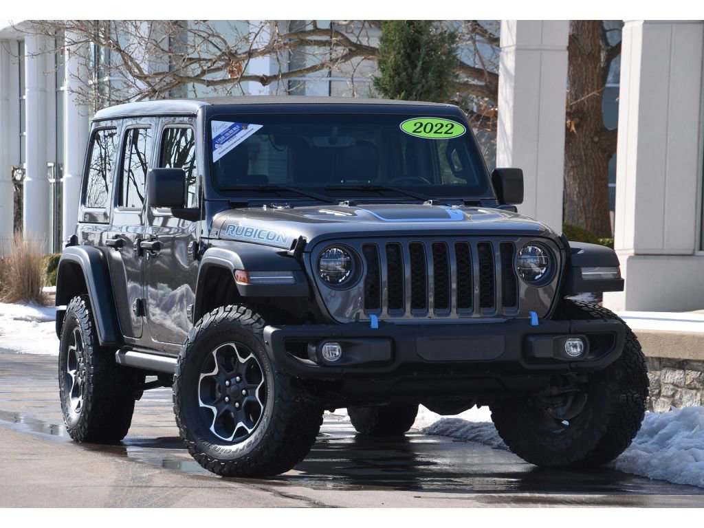 Used 2022 Jeep Wrangler Unlimited Rubicon 4xe w/ Steel Bumper Group image 1