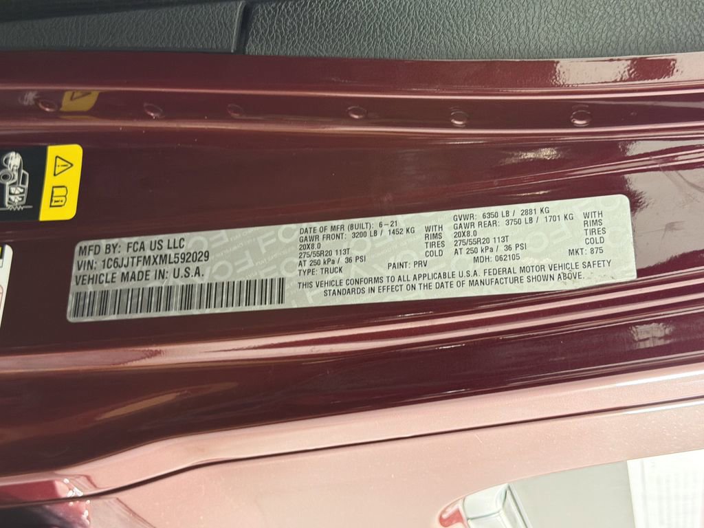 Used 2021 Jeep Gladiator Overland image 33