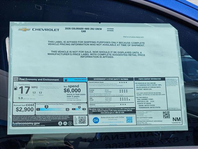 New 2026 Chevrolet Colorado ZR2 w/ Technology Package image 17