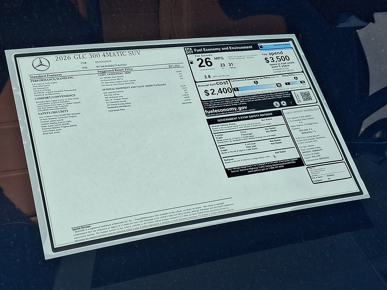 New 2026 Mercedes-Benz GLC 300 4MATIC image 20