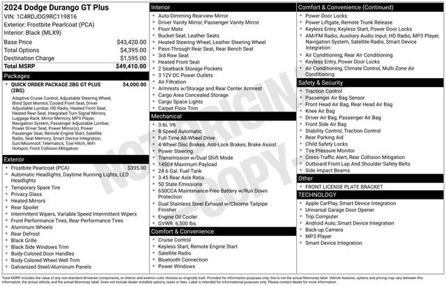 Used 2024 Dodge Durango GT image 35