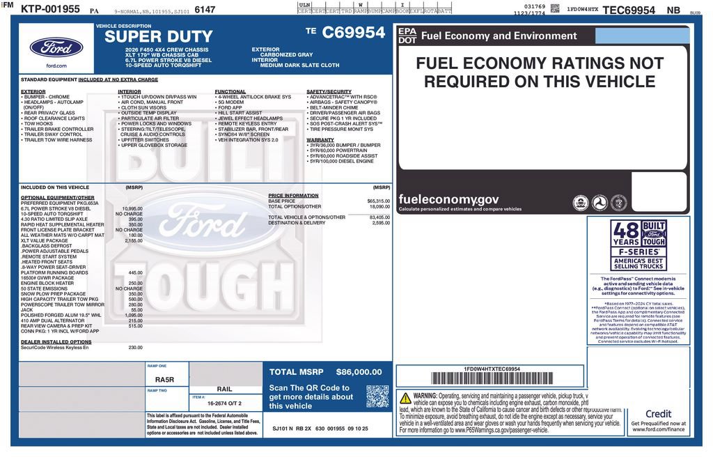 New 2026 Ford F450 XLT w/ XLT Value Package AWD/4WD image 5