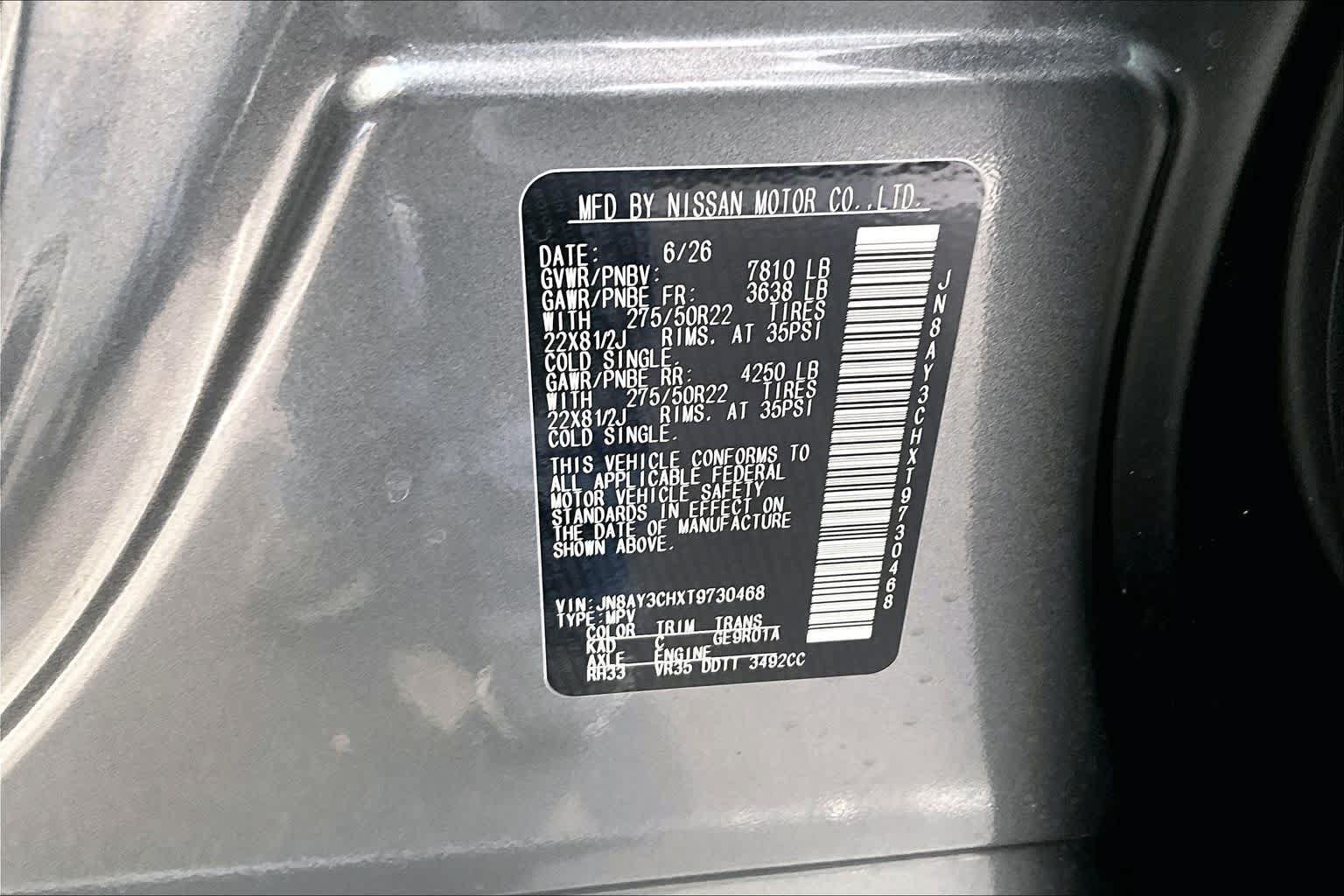 New 2026 Nissan Armada Platinum Reserve AWD/4WD image 18