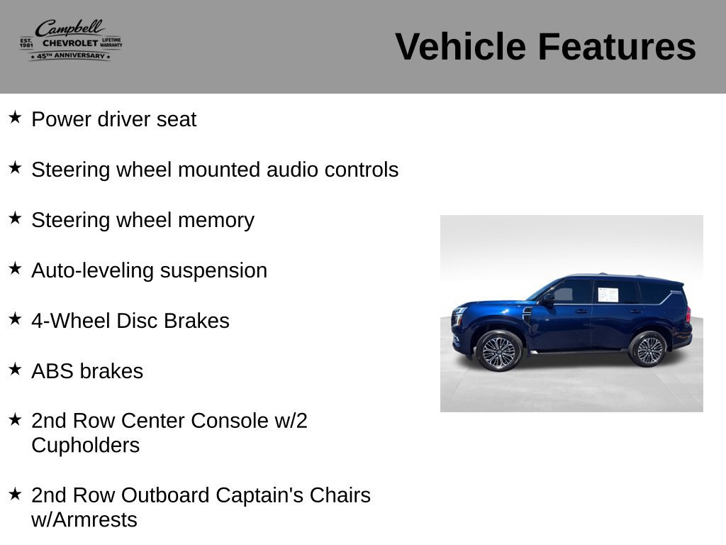 Used 2025 Nissan Armada SL w/ Captain's Chari Seat Package AWD/4WD image 10