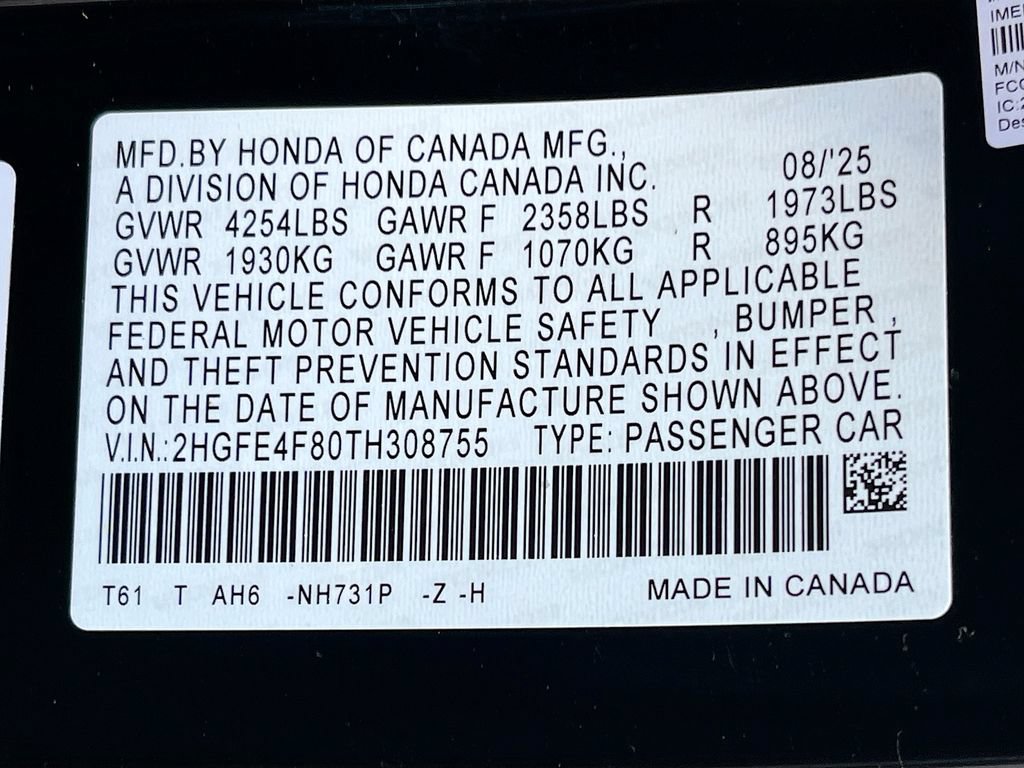Used 2026 Honda Civic FWD Hybrid Sedan image 31