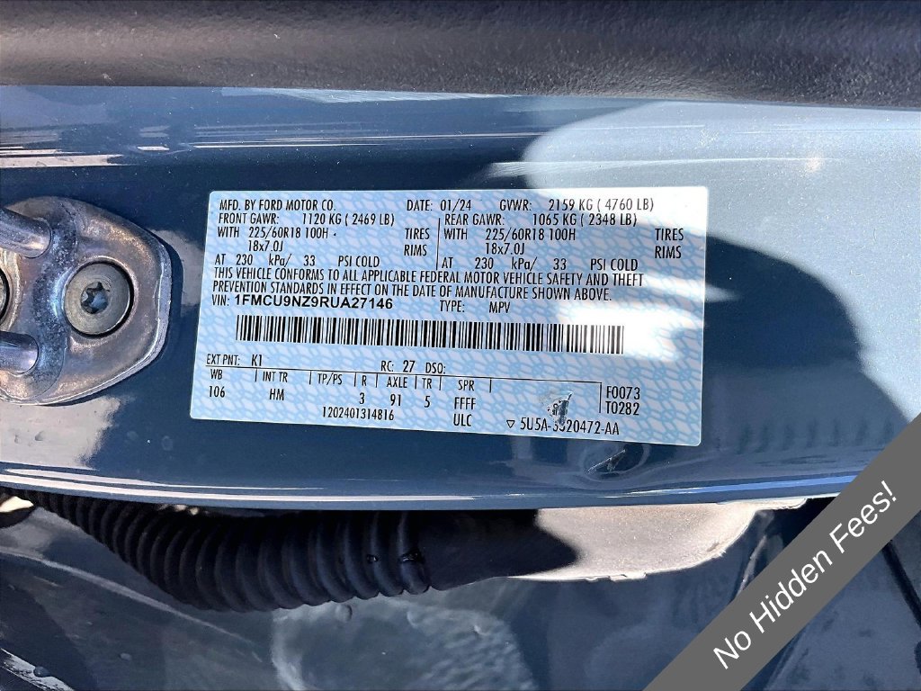 Used 2024 Ford Escape ST-Line Select AWD/4WD image 23