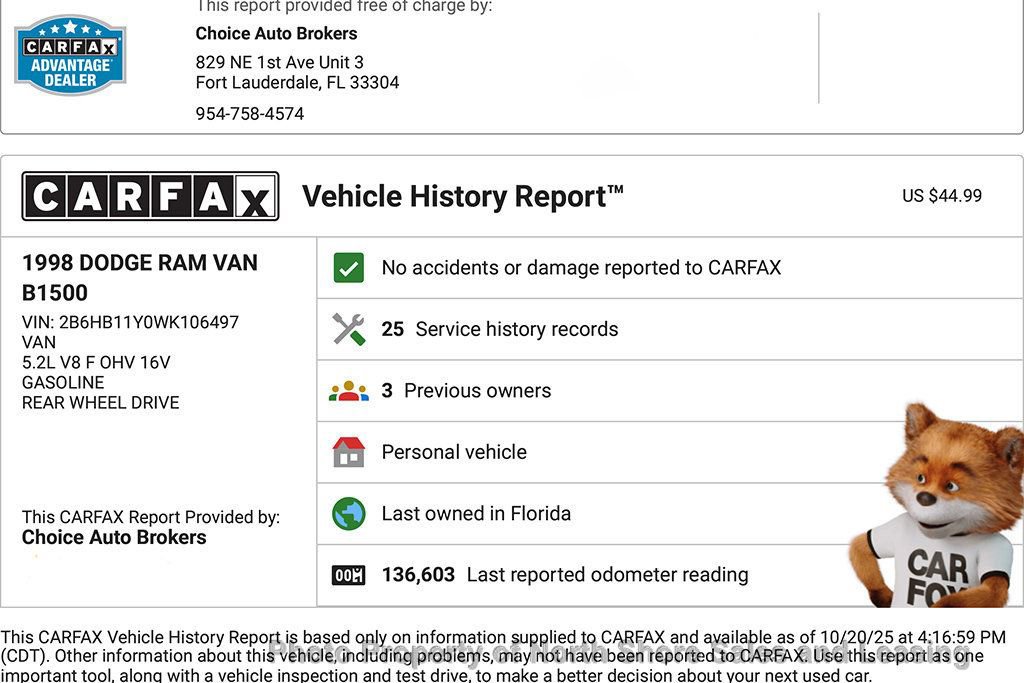Used 1998 Dodge B1500 image 11