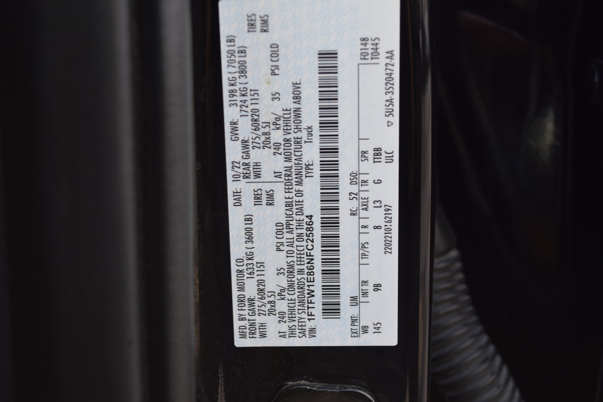 Certified 2022 Ford F150 Platinum w/ Equipment Group 701A High image 26