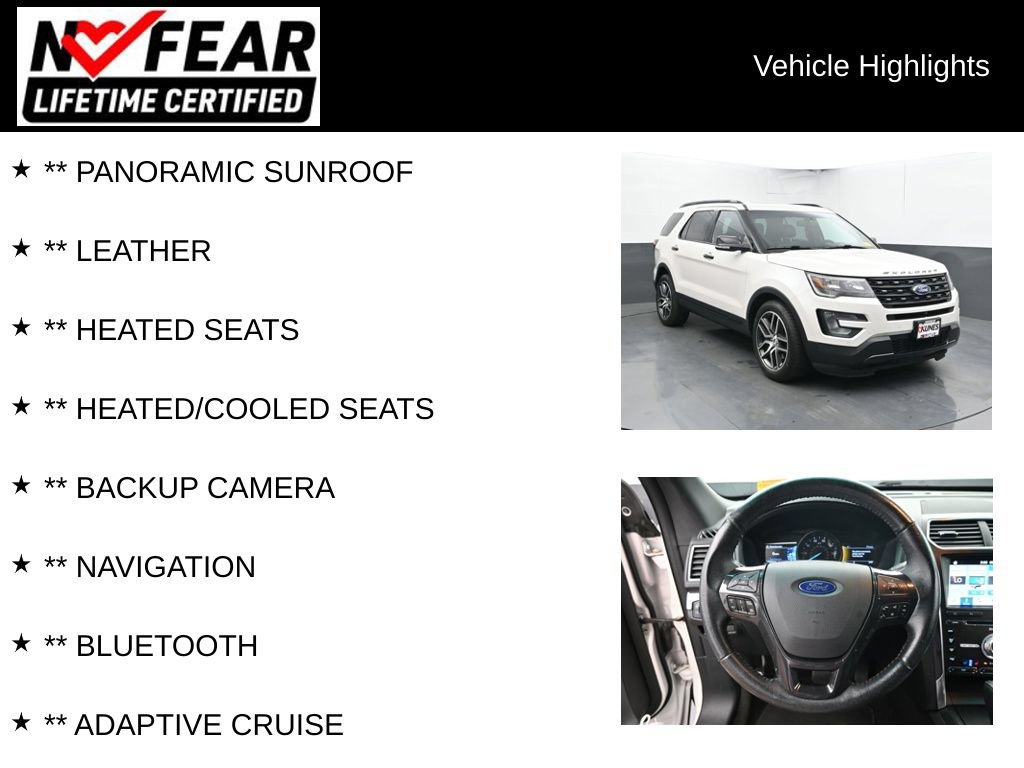 Used 2017 Ford Explorer Sport w/ Equipment Group 401A AWD/4WD image 2