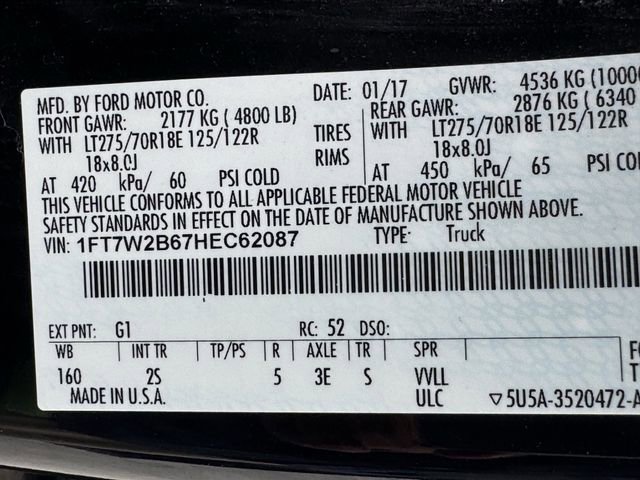 Certified 2017 Ford F250 XLT w/ XLT Premium Package AWD/4WD image 32