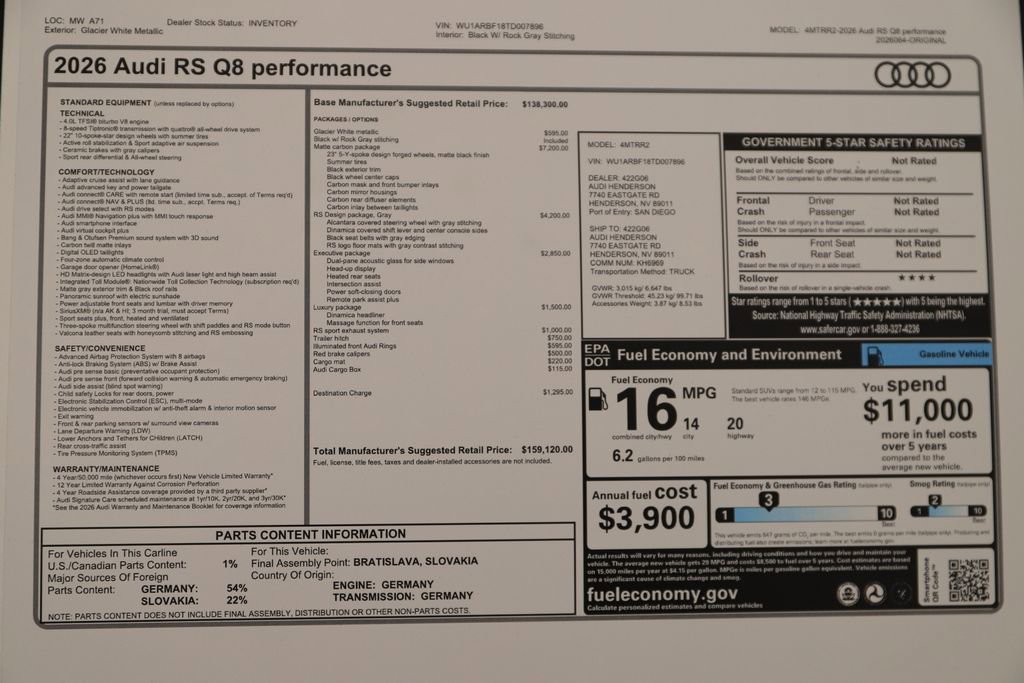 New 2026 Audi RS Q8 performance image 32
