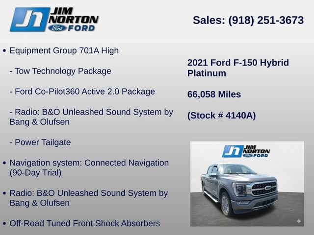 Used 2021 Ford F150 Platinum w/ Equipment Group 701A High AWD/4WD image 15
