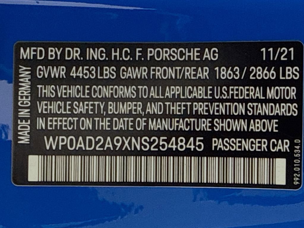Certified 2022 Porsche 911 Turbo S AWD/4WD image 36