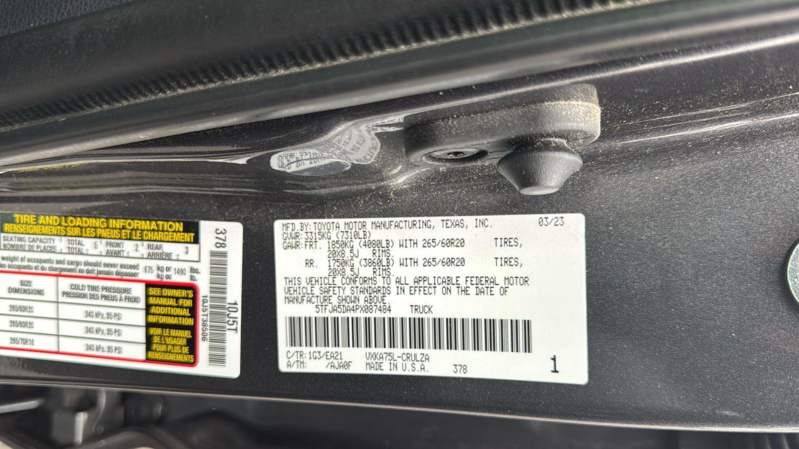 Used 2023 Toyota Tundra Limited w/ TRD Off-Road Package image 23