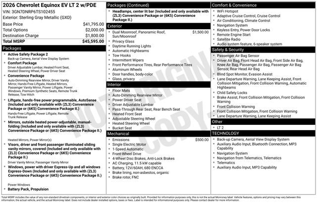 New 2026 Chevrolet Equinox EV LT FWD image 41