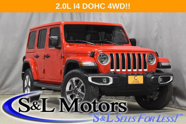 Certified 2020 Jeep Wrangler Unlimited Sahara w/ LED Lighting Group image 1