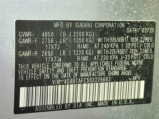 Certified 2025 Subaru Outback Premium image 27