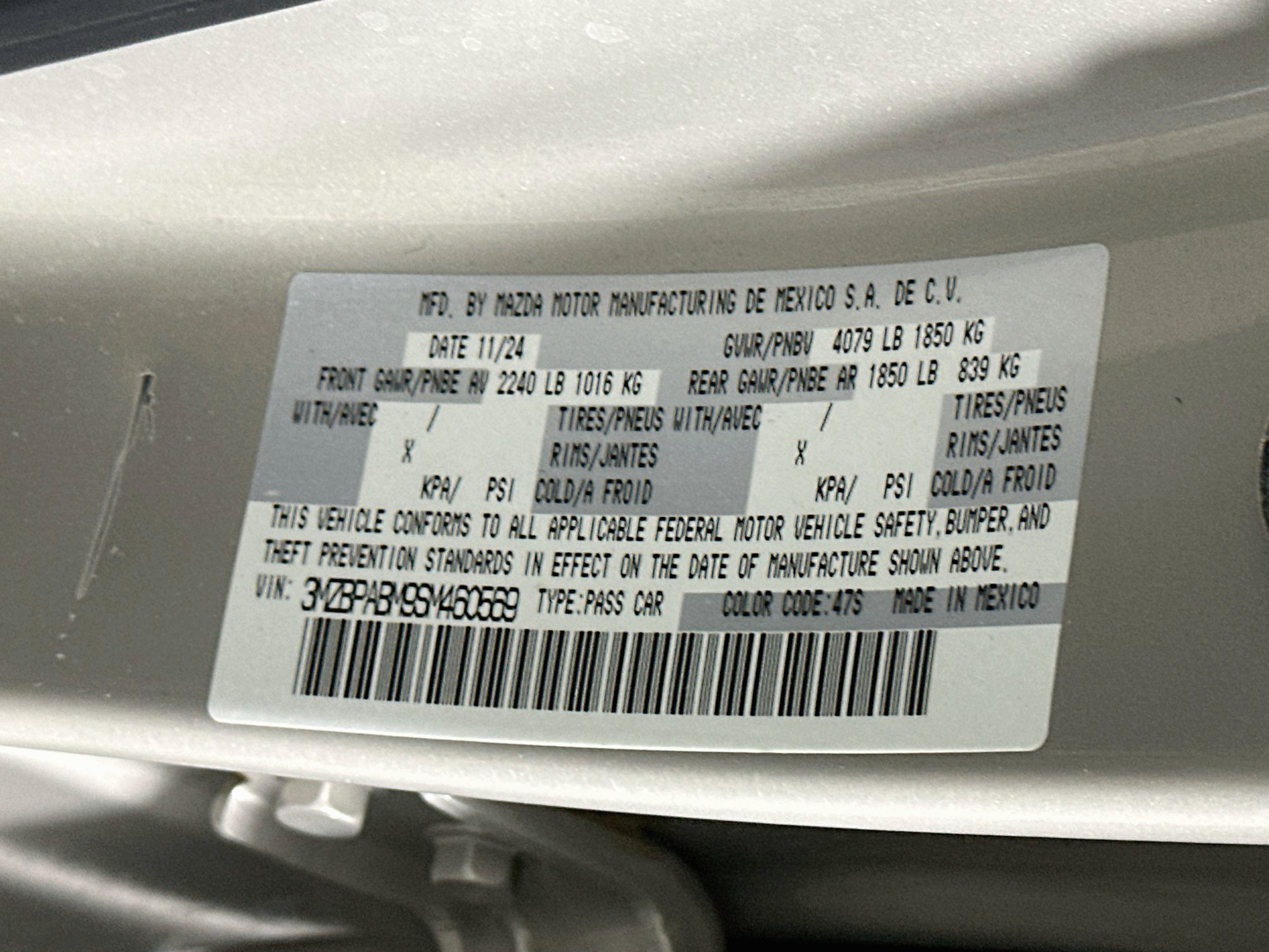 Used 2025 MAZDA MAZDA3 s FWD image 11