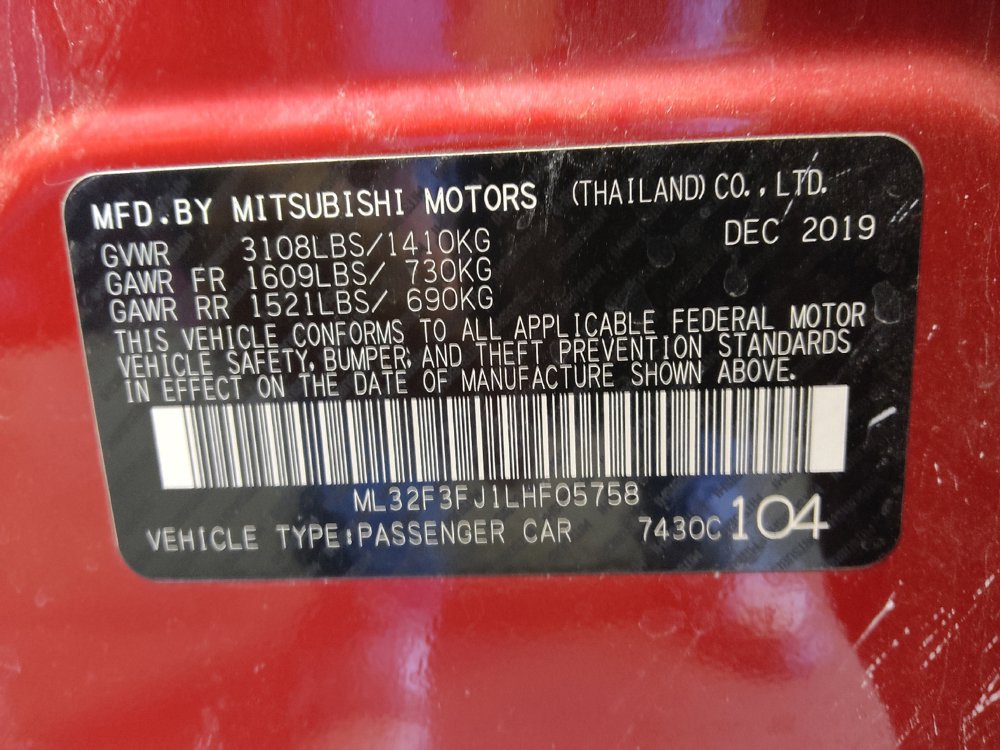 Used 2020 Mitsubishi Mirage G4 ES FWD image 33