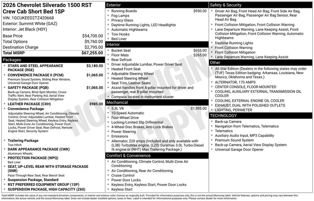 New 2026 Chevrolet Silverado 1500 RST AWD/4WD image 22