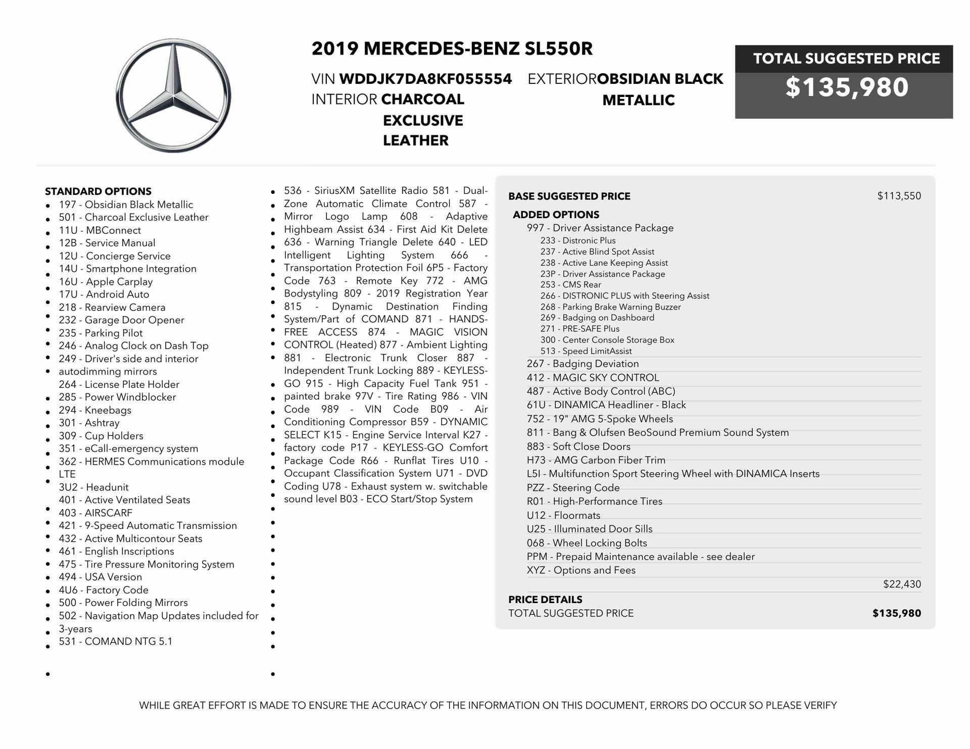 Used 2019 Mercedes-Benz SL 550 image 85
