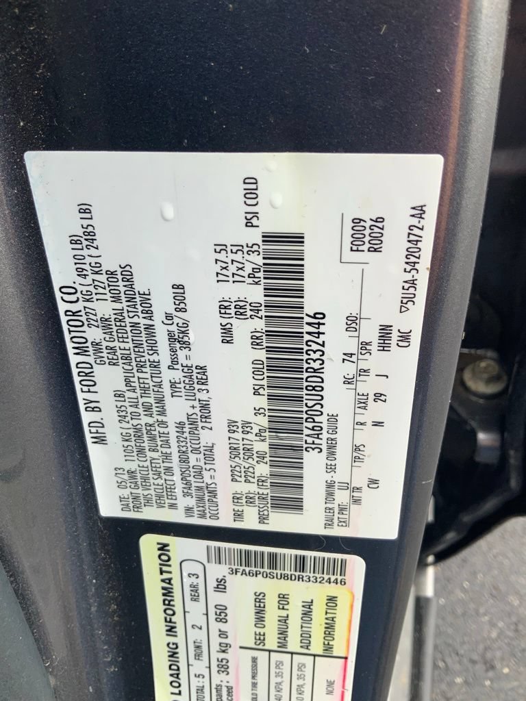 Used 2013 Ford Fusion Energi Titanium w/ Driver Assist Pkg FWD image 32