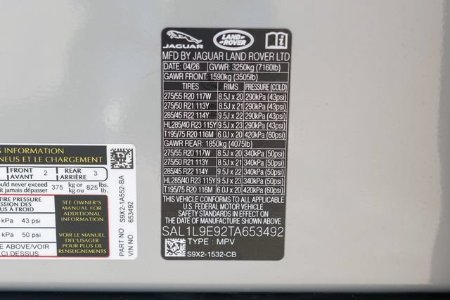 New 2026 Land Rover Range Rover Sport Dynamic SE AWD/4WD image 76
