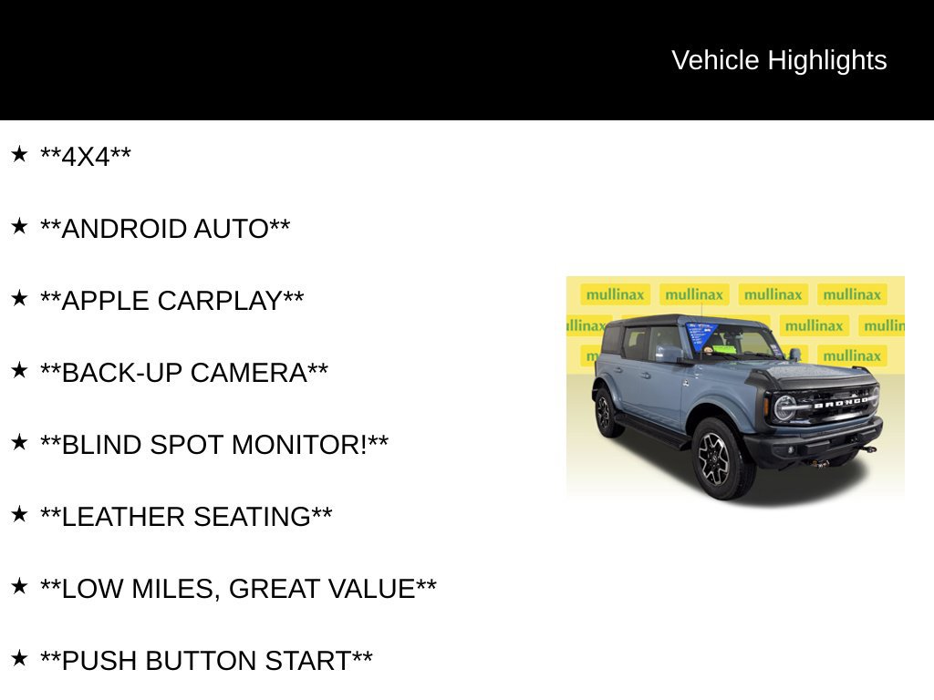 Certified 2025 Ford Bronco Outer Banks AWD/4WD image 13