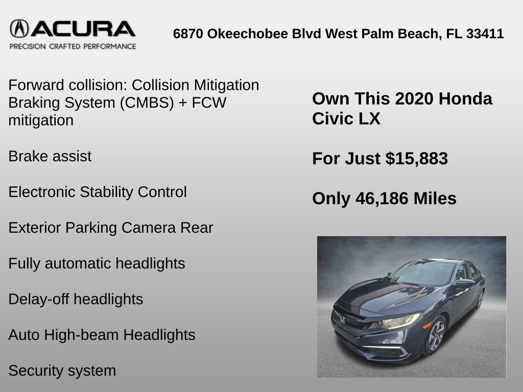 Used 2020 Honda Civic LX image 24